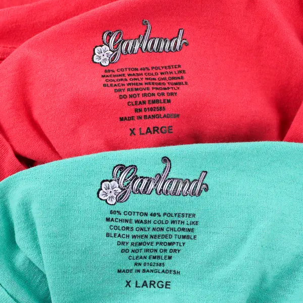 Lot of 2 Garland V-Neck Short-Sleeved T-Shirts Women's XL Teal and Coral Red