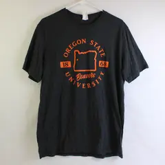 AllMade Adult XL Gray Oregon State Beavers Graphic Print Short Sleeve Shirt