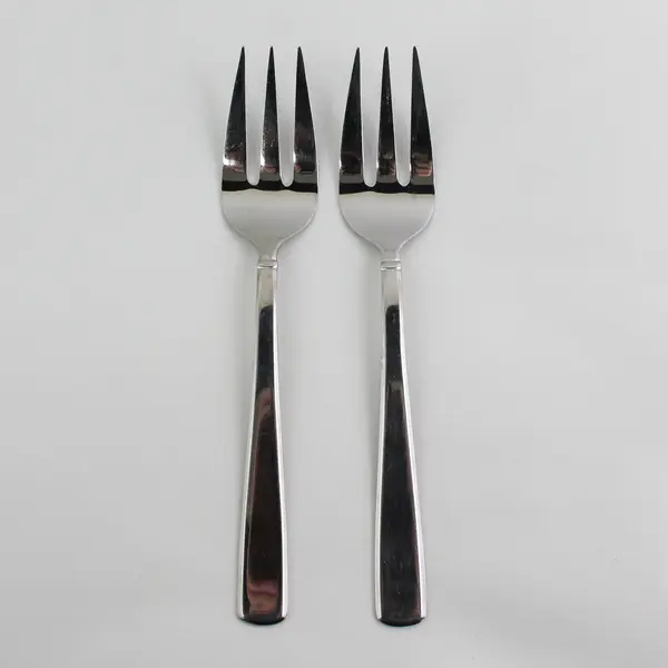 Lot Of 2 Cambridge Silver Unknown Pattern 18/10 SS Cold Meat Serving Forks 8.5"