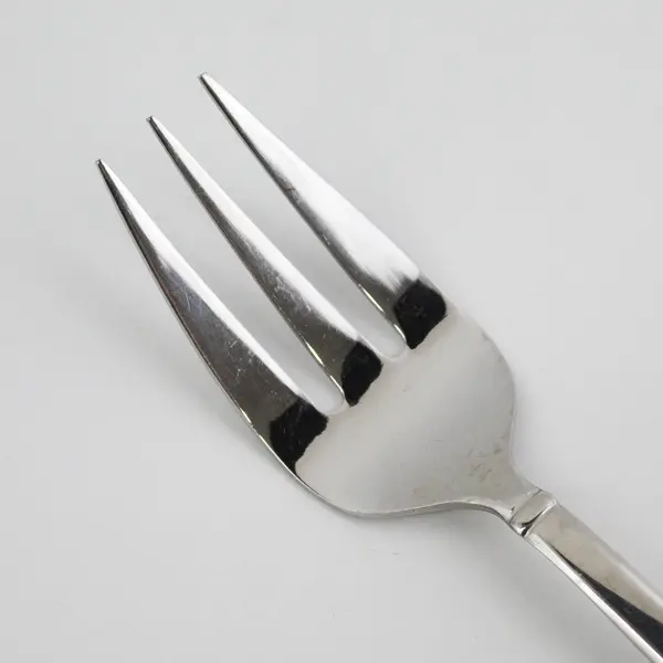 Lot Of 2 Cambridge Silver Unknown Pattern 18/10 SS Cold Meat Serving Forks 8.5"