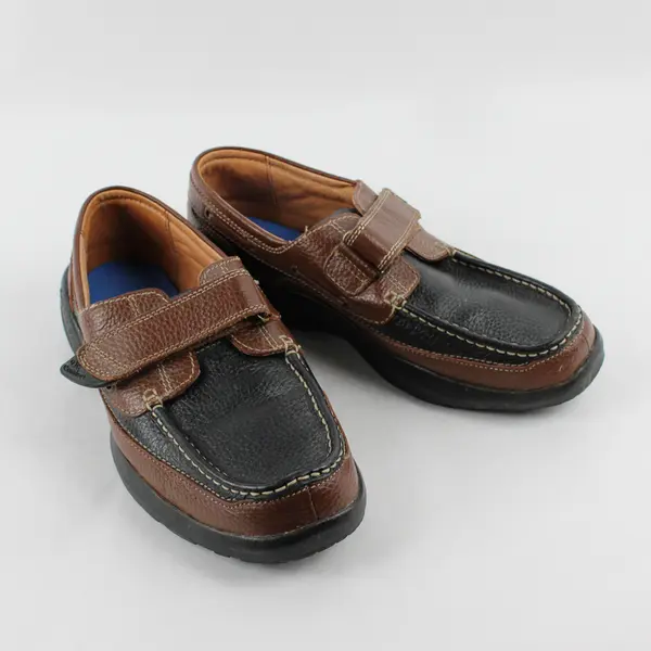 Dr. Comfort Brown/Black Comfort Control Mike Casual Boat Shoes Men's Size 11W