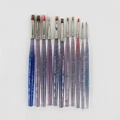 Lot of 11 Loew-Cornell Synthetic Paint Brushes, 3 used 