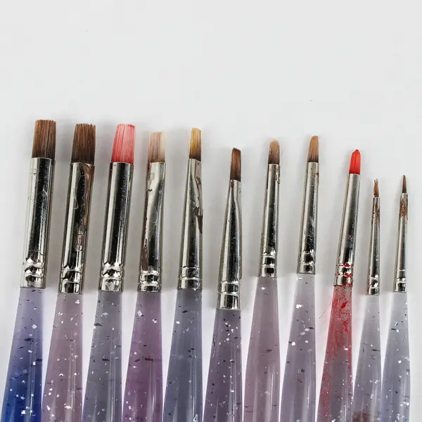 Lot of 11 Loew-Cornell Synthetic Paint Brushes, 3 used 