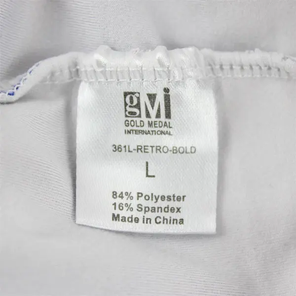 Gold Medal International Purple and Blue Watercolor Print Leggings Women's Large