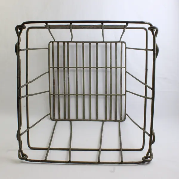 Vintage Metal Wire Egg Crate Olson Bros California