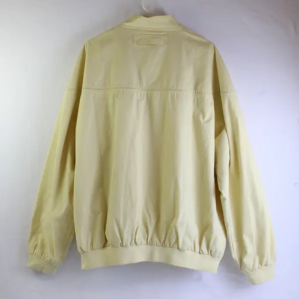 Vintage Original Windbreaker Men's 3X Yellow Knit Trim Full Zip Jacket