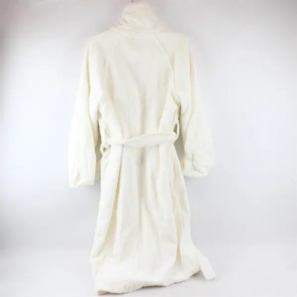 Frette White Terrycloth Cotton Bathrobe Adult Size Small