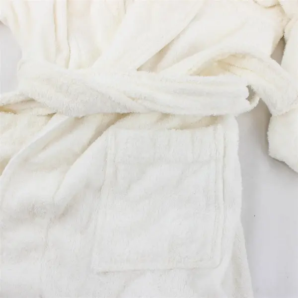 Frette White Terrycloth Cotton Bathrobe Adult Size Small