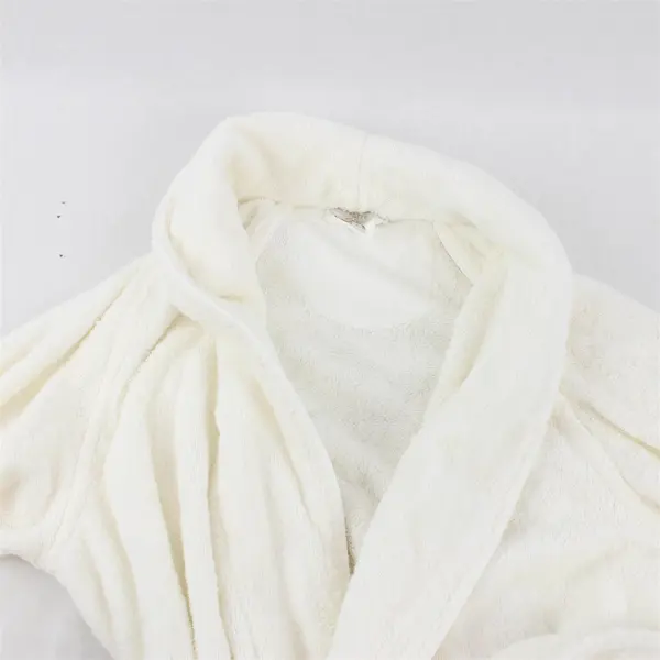 Frette White Terrycloth Cotton Bathrobe Adult Size Small