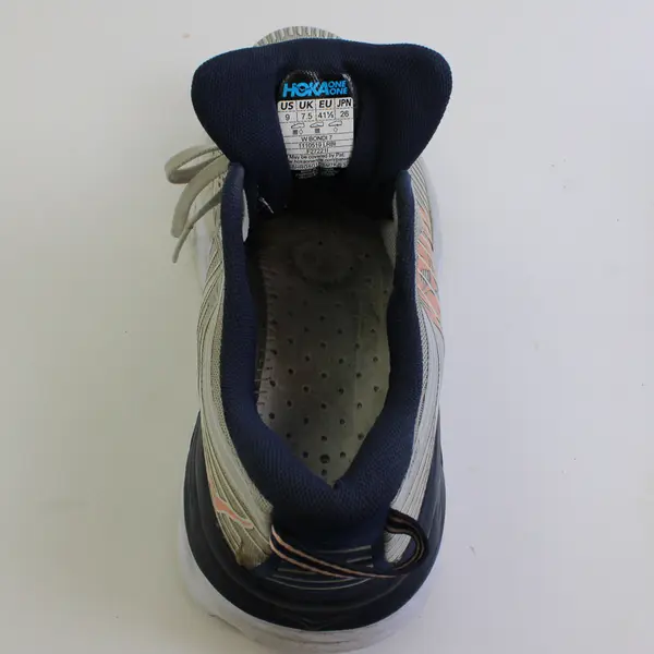 Hoka Lunar Rock/Black Iris One Bondi 7 Running Shoe (No Insole) Women's Size 9