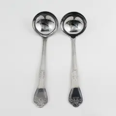 Lot of 2 Vintage Spoonful Of Comfort SS Long Handle Serving Ladle 10" Long Good