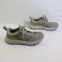 Columbia Light Gray/Purple/Green Hanta Breathe Trail Shoes (No Insole) Women's 9