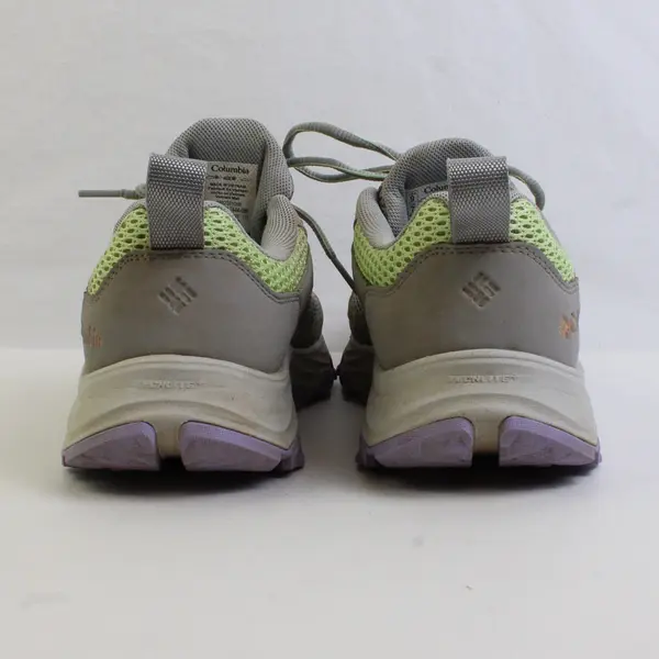 Columbia Light Gray/Purple/Green Hanta Breathe Trail Shoes (No Insole) Women's 9