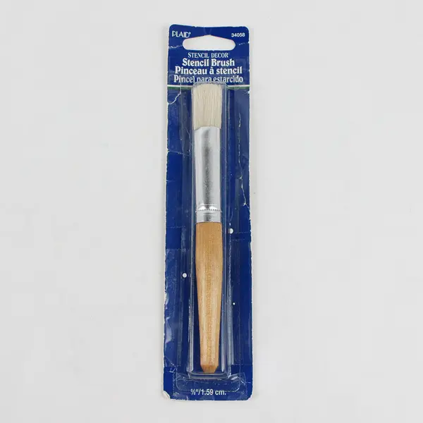 Plaid Stencil Decor Stencil Brush in Original Packet, #34058
