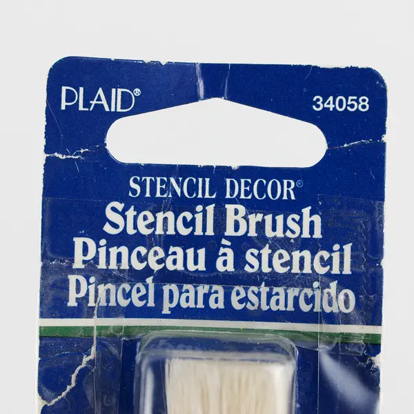 Plaid Stencil Decor Stencil Brush in Original Packet, #34058