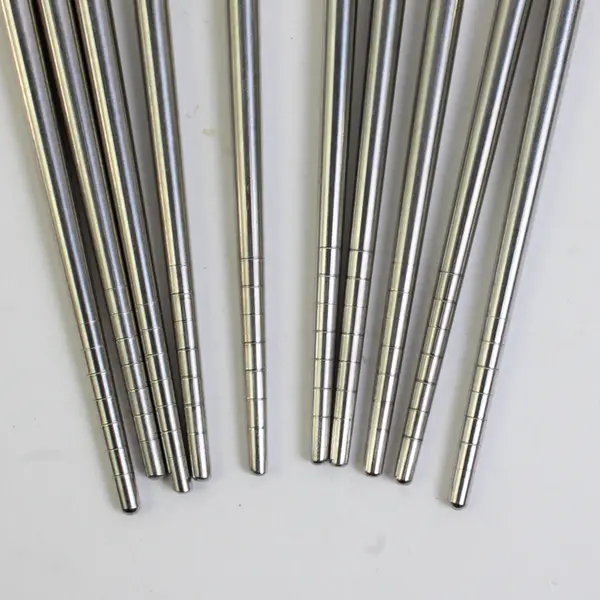 Mixed Lot 5 Pairs Reusable Steel Chopsticks Table Utensils