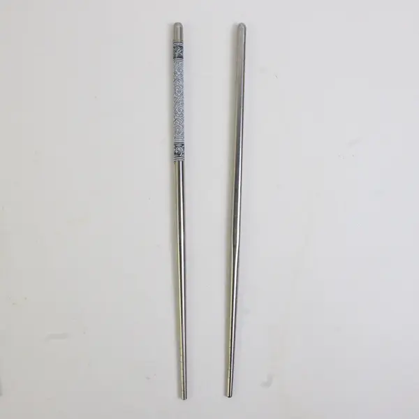 Mixed Lot 5 Pairs Reusable Steel Chopsticks Table Utensils
