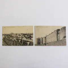 Lot of 2 Vintage Sedan France Citadelle Litho Postcards 1910s
