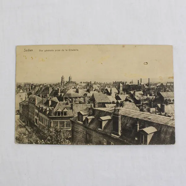 Lot of 2 Vintage Sedan France Citadelle Litho Postcards 1910s