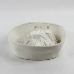 Vtg 70's Era US Navy Enlisted White Dixie Cup Cap Hat Navy Sailor w/Name & Num.