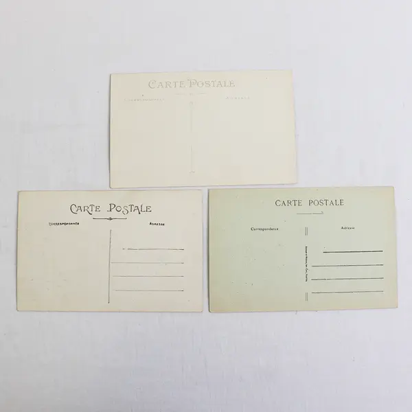 Lot of 3 Vintage Brest France Port Litho Postcards 1910s