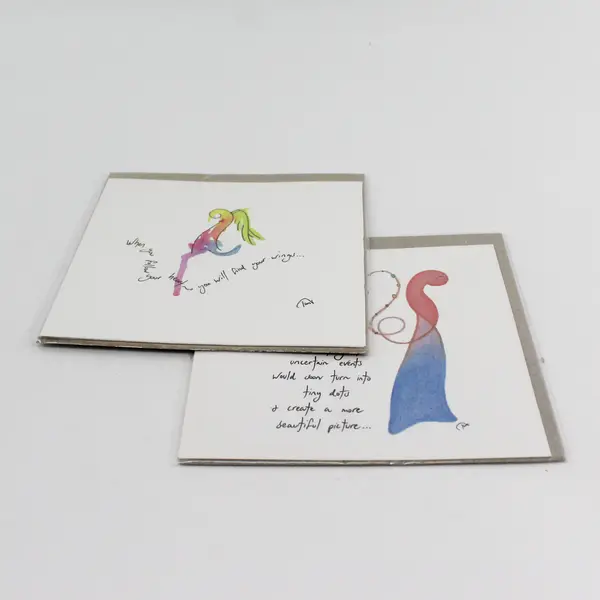 Lot of 2 Soul Stories Independent Artist Inspiring Notecards with Envelopes