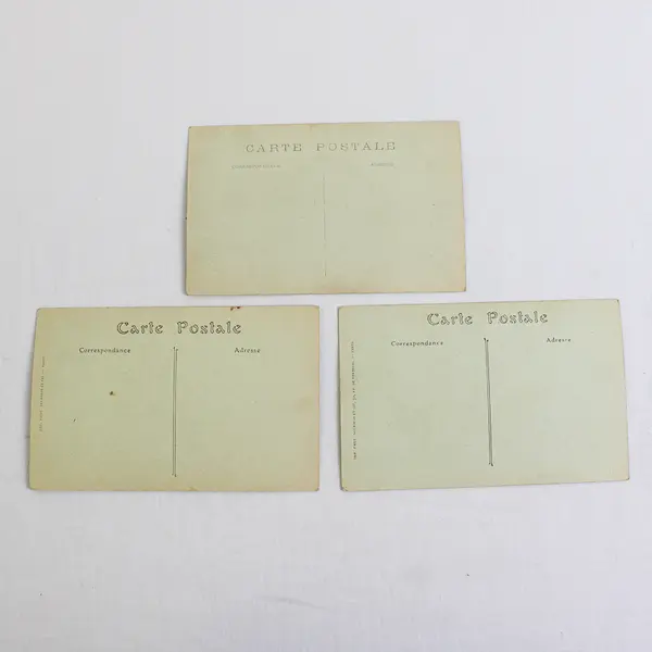 Lot of 3 Vintage Paris  France Litho Postcards 1910s River Views