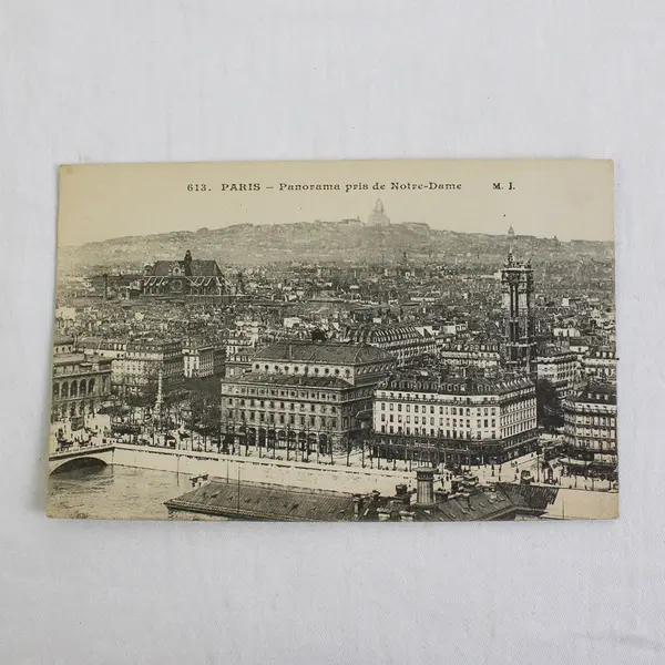 Lot of 3 Vintage Paris  France Litho Postcards 1910s River Views