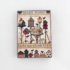 Set of 6 Debbie Mumm Backyard Birdhouses Summer Notecards with Envelopes
