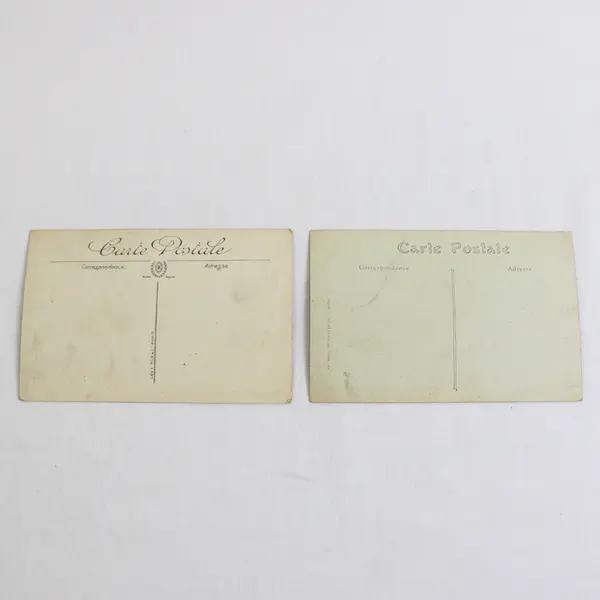 Lot of 2 Vintage Le Mans France Litho Postcards 1910s