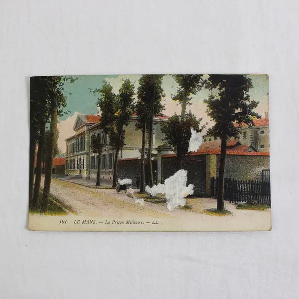 Lot of 2 Vintage Le Mans France Litho Postcards 1910s