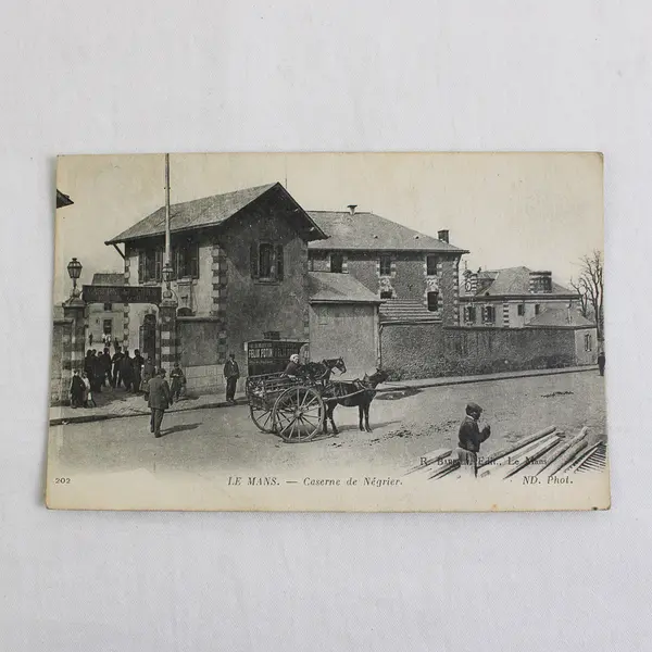 Lot of 2 Vintage Le Mans France Litho Postcards 1910s