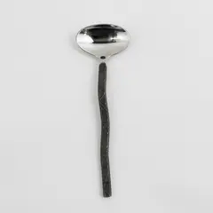 Gourmet Settings GON3 Pattern 18/8 SS Black Oxidized Sugar Spoon 6" Rare HTF 
