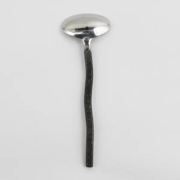 Gourmet Settings GON3 Pattern 18/8 SS Black Oxidized Sugar Spoon 6" Rare HTF 