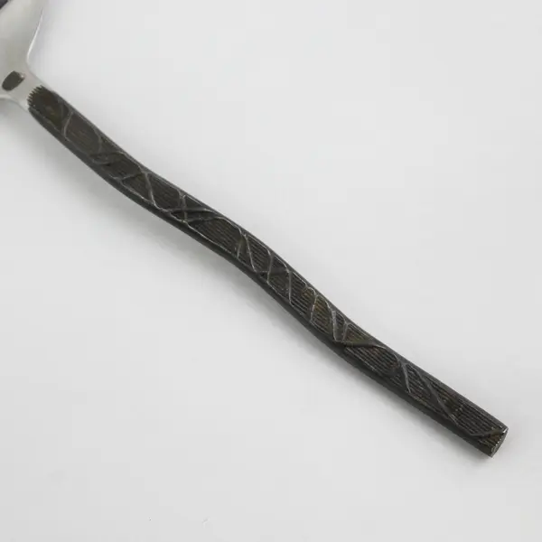 Gourmet Settings GON3 Pattern 18/8 SS Black Oxidized Sugar Spoon 6" Rare HTF 