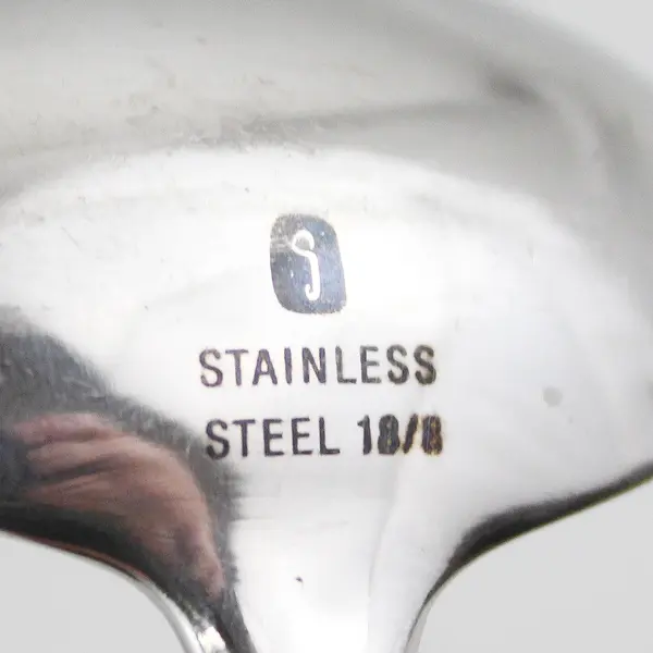 Gourmet Settings GON3 Pattern 18/8 SS Black Oxidized Sugar Spoon 6" Rare HTF 