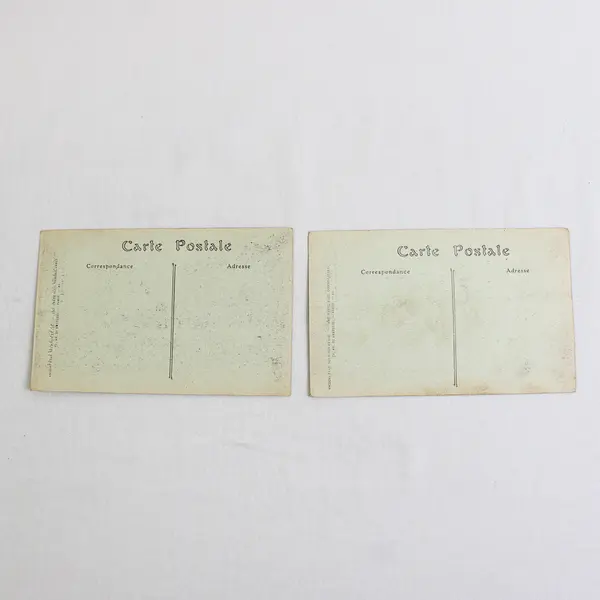 Lot of 2 Vintage Le Vieux Mans France Litho Postcards 1910s