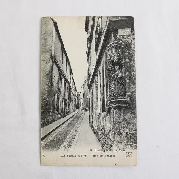 Lot of 2 Vintage Le Vieux Mans France Litho Postcards 1910s