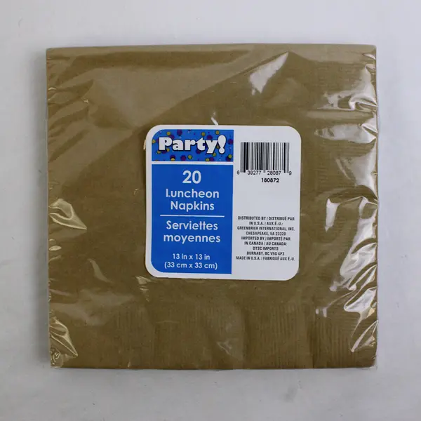 Lot Of 2 Paper Luncheon Napkins (Set Of 40 Purple, Party! Set Of 20 Brown)