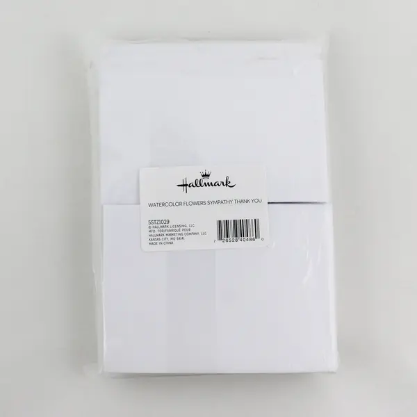 Set of Hallmark Watercolor Flowers Sympathy Thank You Cards NEW SEALED