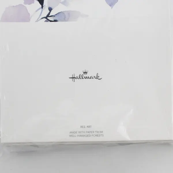Set of Hallmark Watercolor Flowers Sympathy Thank You Cards NEW SEALED