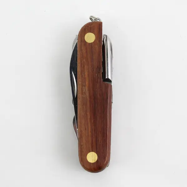 Wood Handle Stainless Steel Multi Purpose Tool – 11 Tools