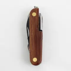 Wood Handle Stainless Steel Multi Purpose Tool – 11 Tools