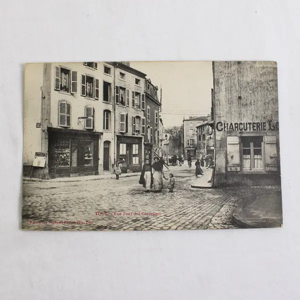 Lot of 2 Vintage Toul France Lithograph Postcards 1910s
