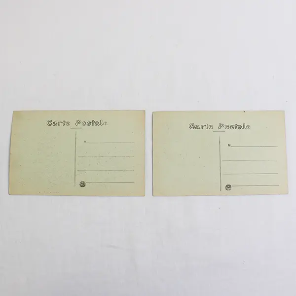 Lot of 2 Vintage Vierzon France Lithograph Postcards 1910s