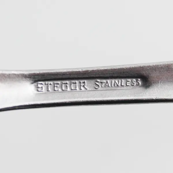 Stegor Stainless Dinner Fork 7.5" Rare Good Condition