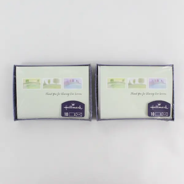 20 Hallmark Sympathy Thank You Notecards with Envelopes NEW SEALED