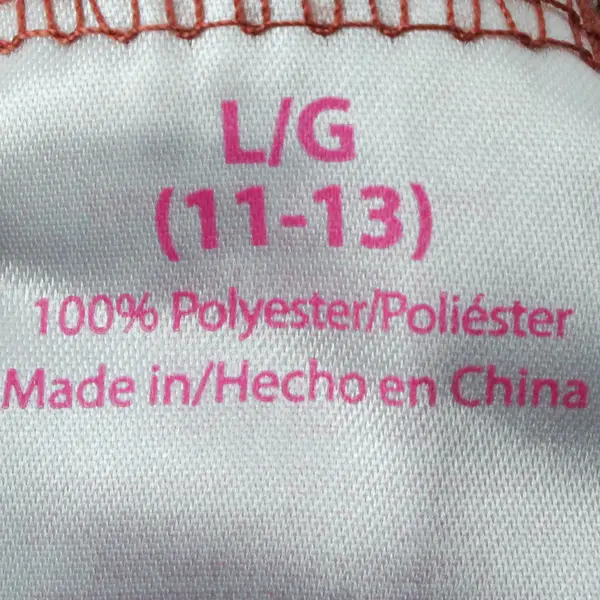 No Boundaries Juniors L 11-13 Orange Flannel Drawstring Waist Short Sleeve Shirt