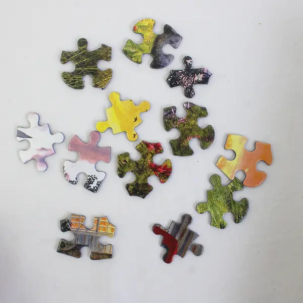 White Mountain Evening Cabin Jigsaw Puzzle #1417, 1000 Pcs., Complete