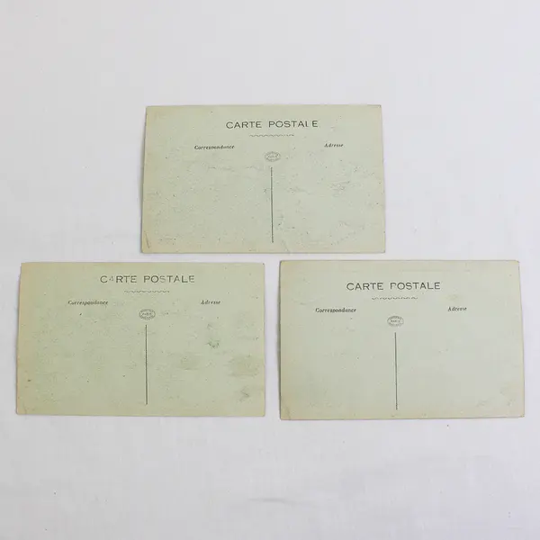 Lot of 3 2nd Battle Of Marne 1918 France Litho Postcards WWI